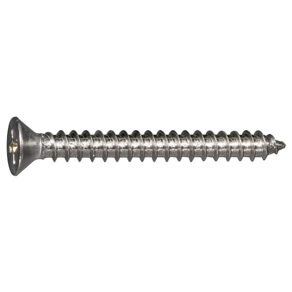 Midwest Fastener Sheet Metal Screw, #8 x 1-1/2 in, 316 Stainless Steel Flat Head Phillips Drive, 15 PK 932307 - main